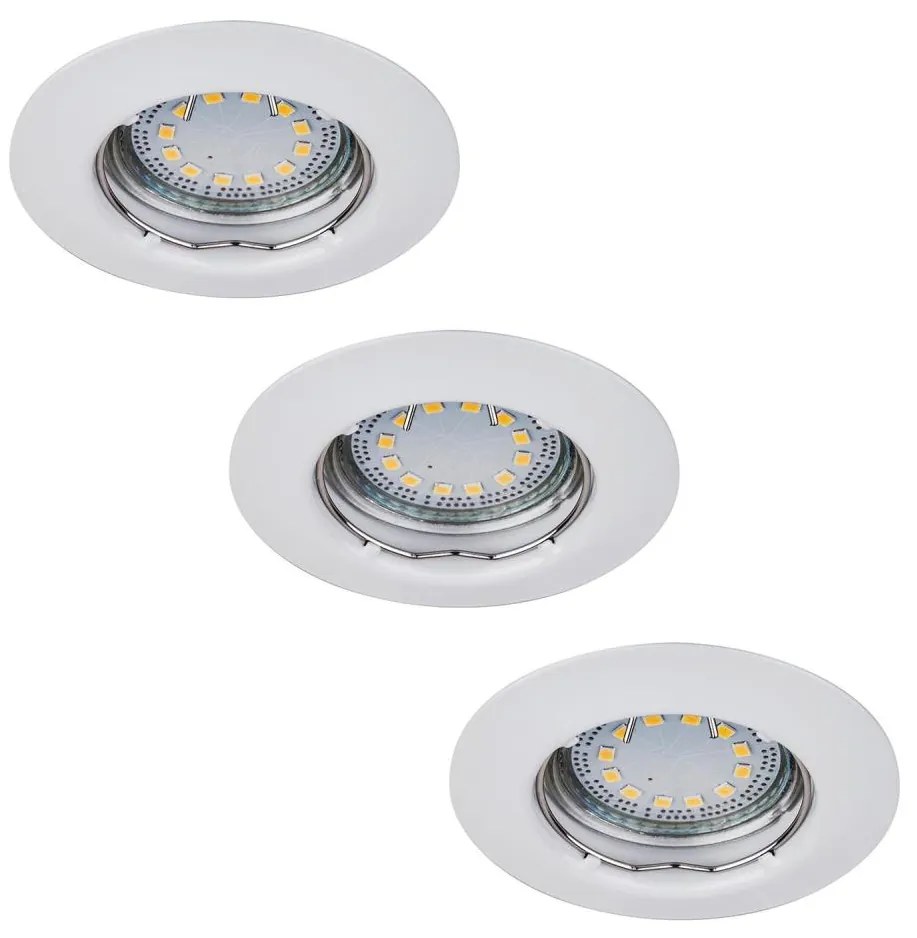 Rabalux 1046 - ZESTAW 3xLED Oprawa wpuszczana LITE 3xGU10-LED/3W/230V