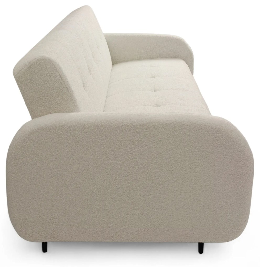 Wersalka Linda rozkładana do salonu - beżowa boucle Lambi 8