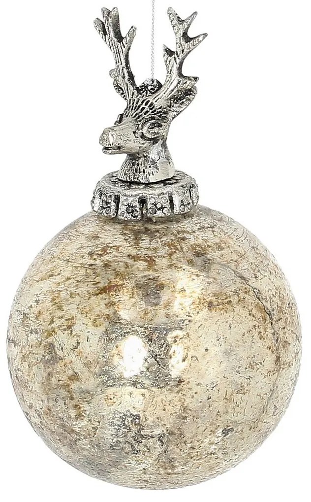 Bombka szklana Royal Deer 10x10x16 cm