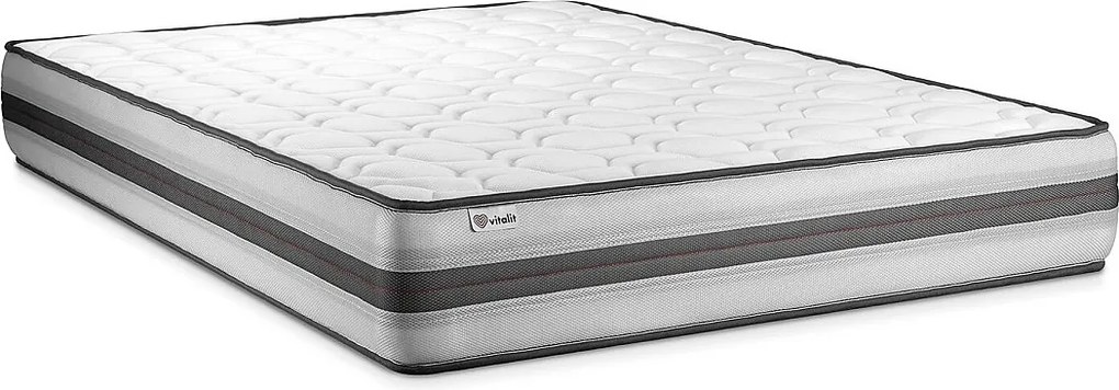 lózka z materacem VITAL POWER RECOVER 135 x 200 cm Rama lózka Czarny