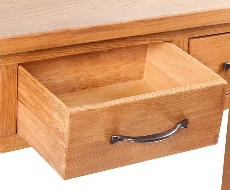 Dębowa konsola z szufladami - Ebis