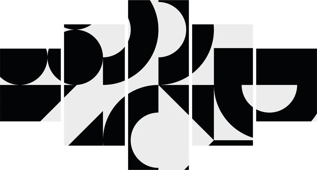 Obraz - Abstrakcja geometryczna N⁰2 (125x70 cm)