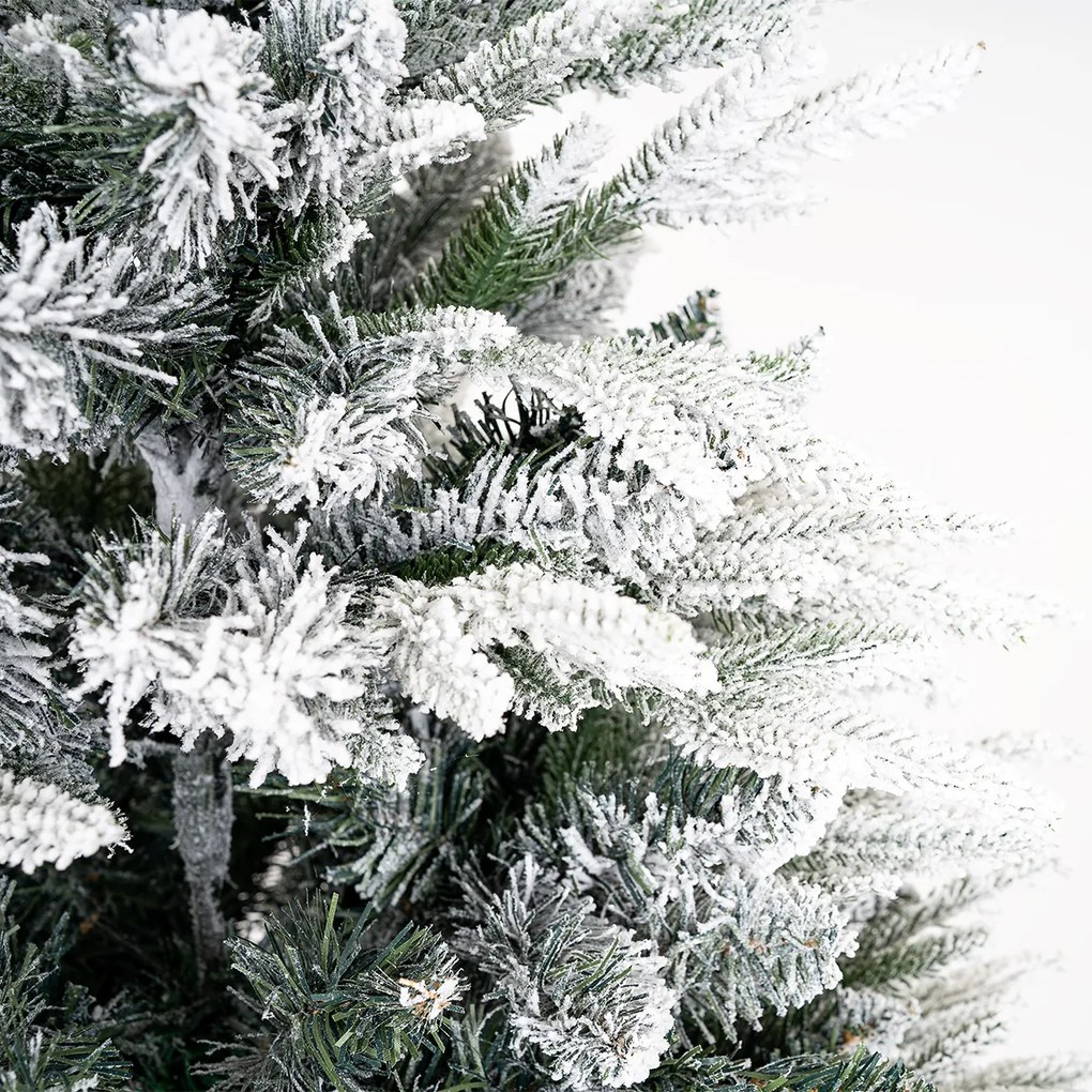 Choinka bożonarodzeniowa zaśnieżona ze stojakiem Cardiff, 150 cm, 150 cm