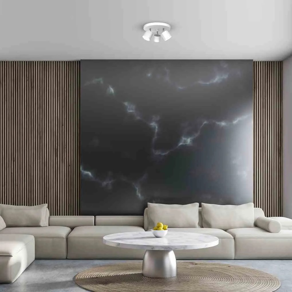Lampa sufitowa DIXIE WHITE 3xGX53, potrójna, na kole, kierunkowa, biała