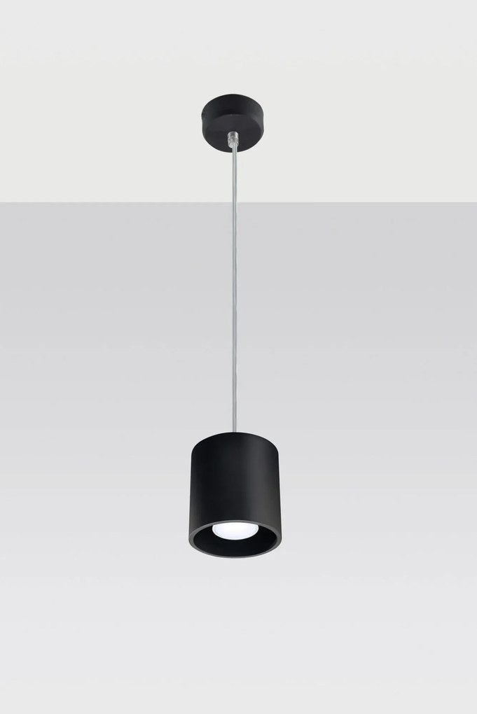 Czarna okrągła lampa wisząca - E815-Melvis