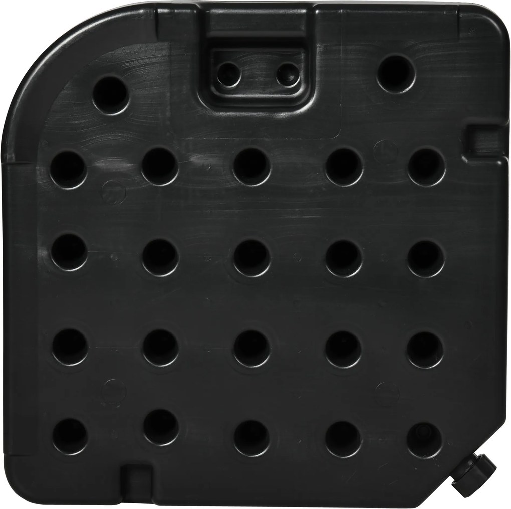 Outsunny waga na parasol ogrodowy 4-częściowa odporna na warunki atmosferyczne HDPE czarna do 80 kg piaskiem 60 kg wodą | Aosom PL