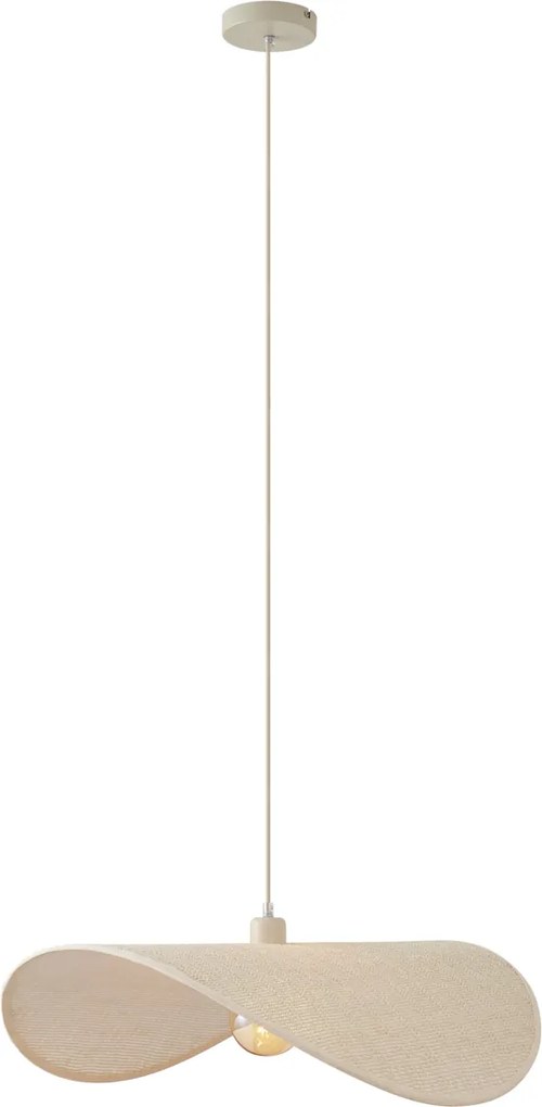 Nowoczesna Lampa Wisząca Beżowa 65cm - Hat