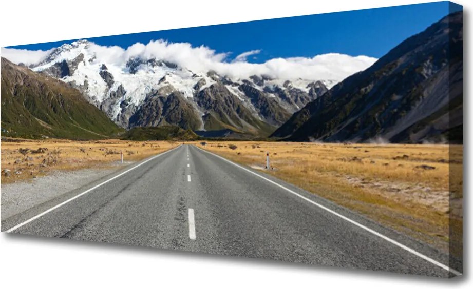 Fotoobraz na płótnie Zimowy Szlak Górski