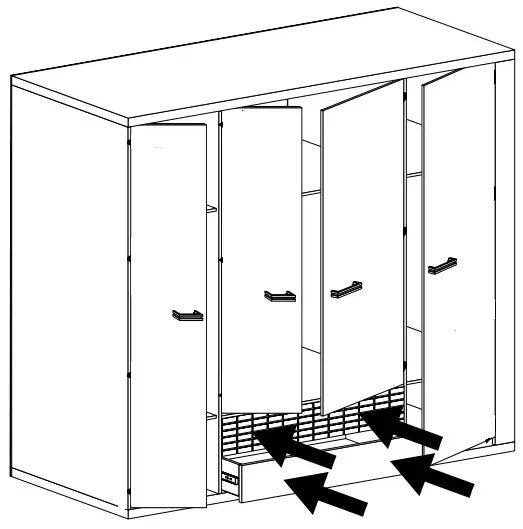 Komplet mebli do sypialni w dekorze dąb ribbeck B0-H61