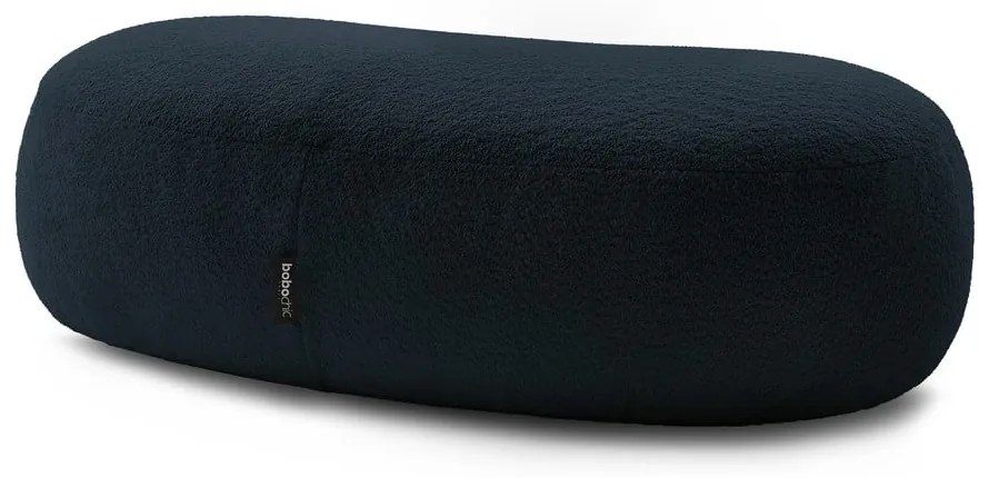 Ciemnoniebieski podnóżek z materiału bouclé Saint-Germain – Bobochic Paris