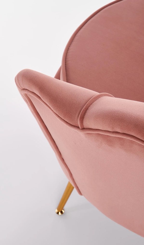 Tapicerowany fotel w stylu glamour Amorinito