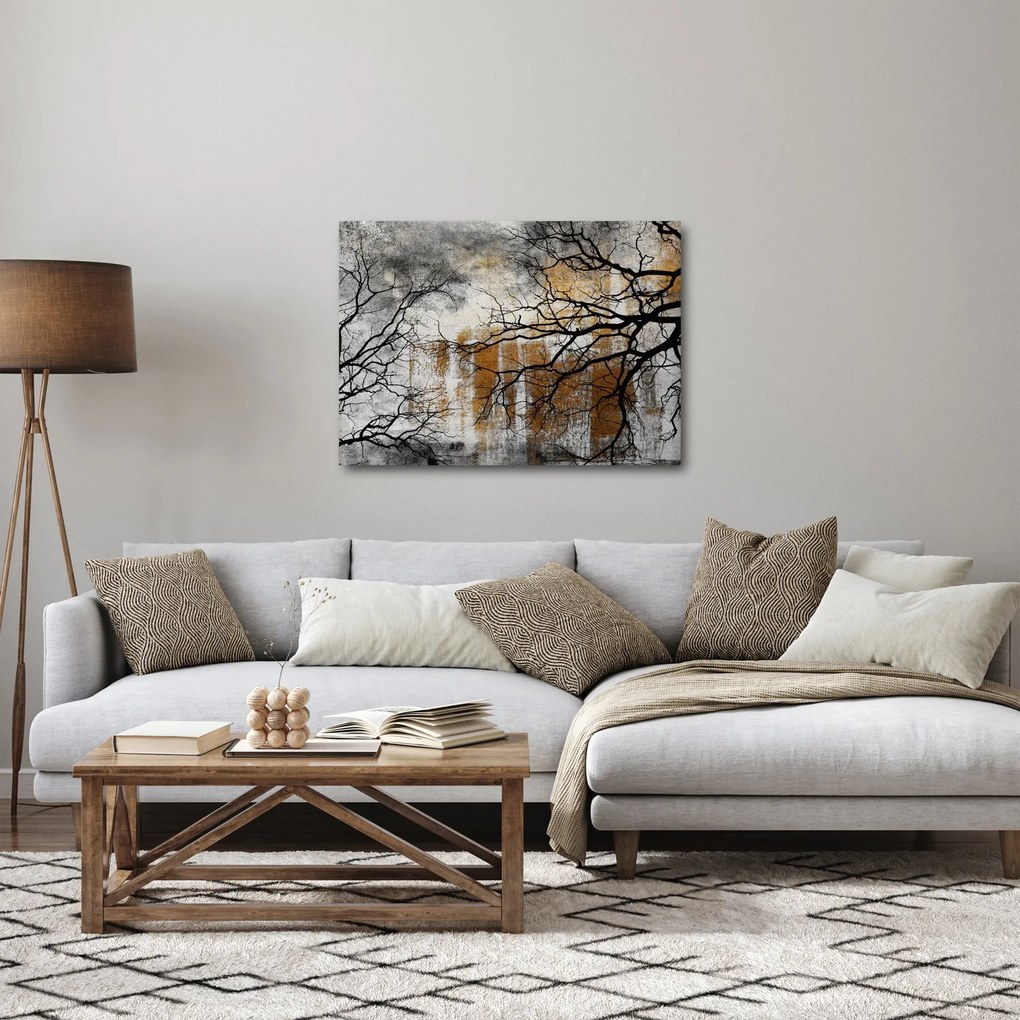 Obraz - Sylwetki drzew (70x50 cm)