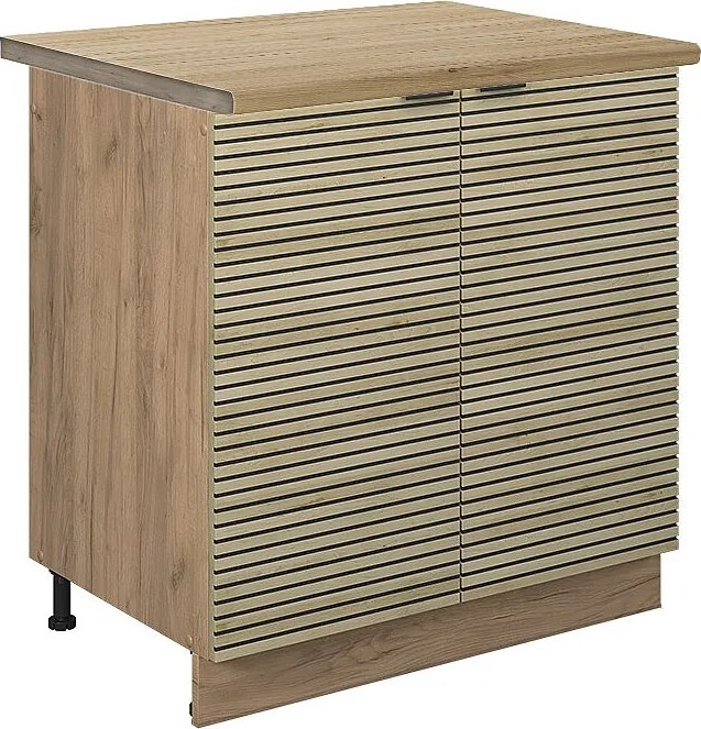 Szafka pod zlew panel dębowy 80x60x82 fame-line