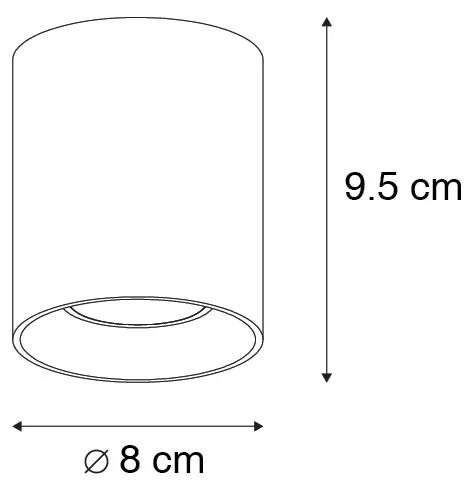 Inteligentny reflektor punktowy złoty z WiFi GU10 - Tubo