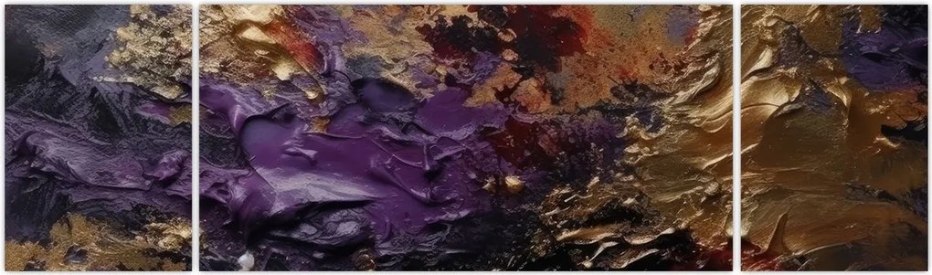 Obraz - Teksturowana abstrakcja (170x50 cm)