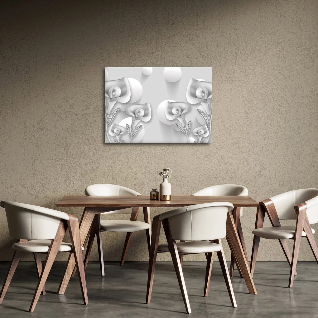 Obraz - kwiatowy wzór (70x50 cm)