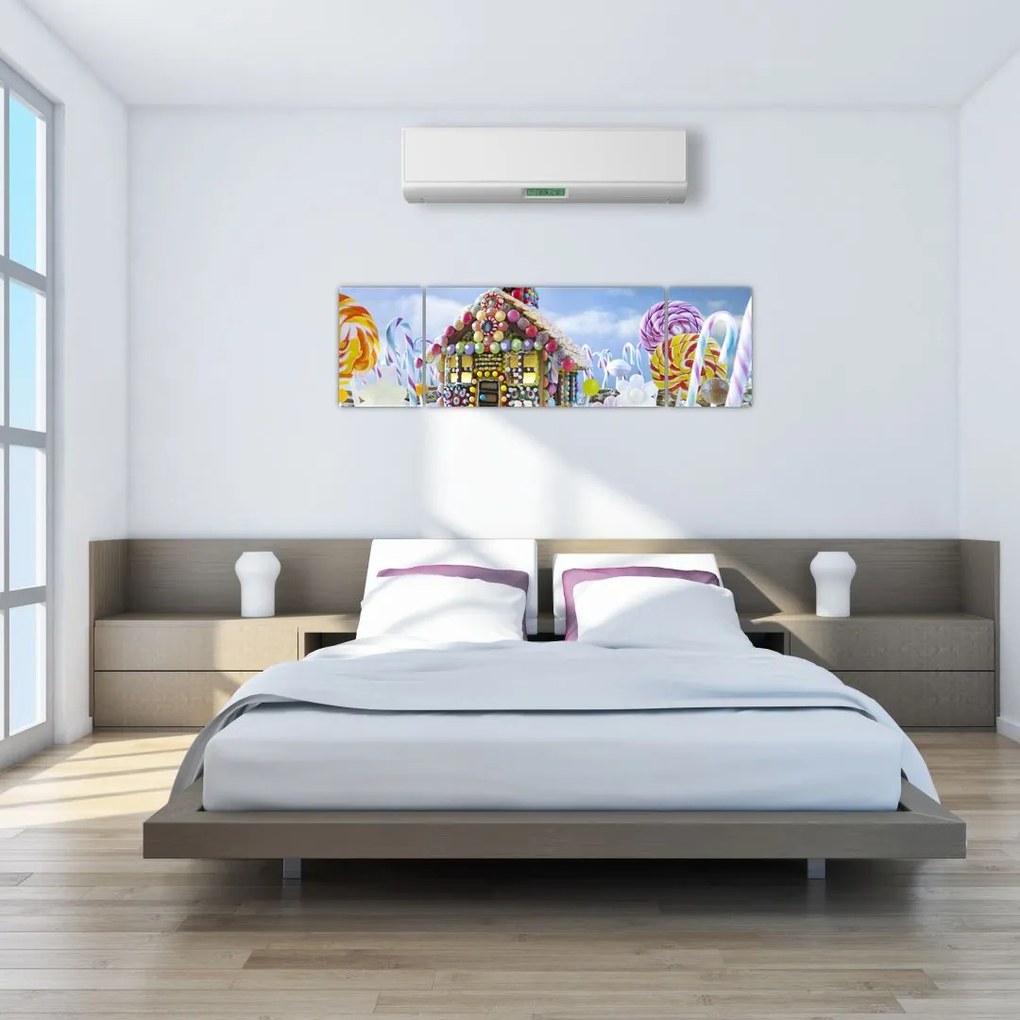 Obraz - Chatka z piernika (170x50 cm)