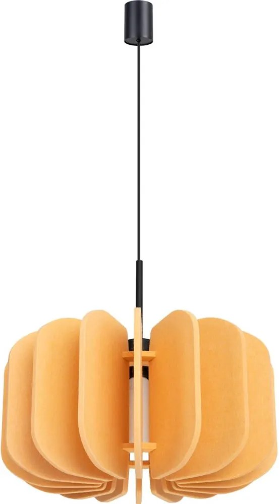 Sollux SL.1861 - Lampa wisząca na przewodzie MULA 1xE27/15W/230V Ø 45 cm żółta