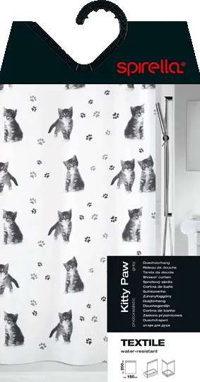 Zasłona prysznicowa 180x200 cm Kitty – Spirella
