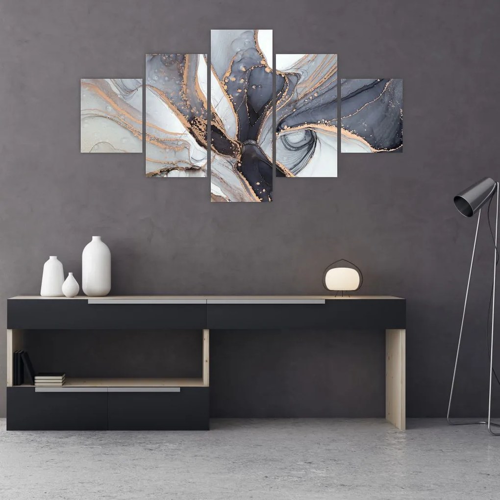 Obraz - Szary marmur (125x70 cm)