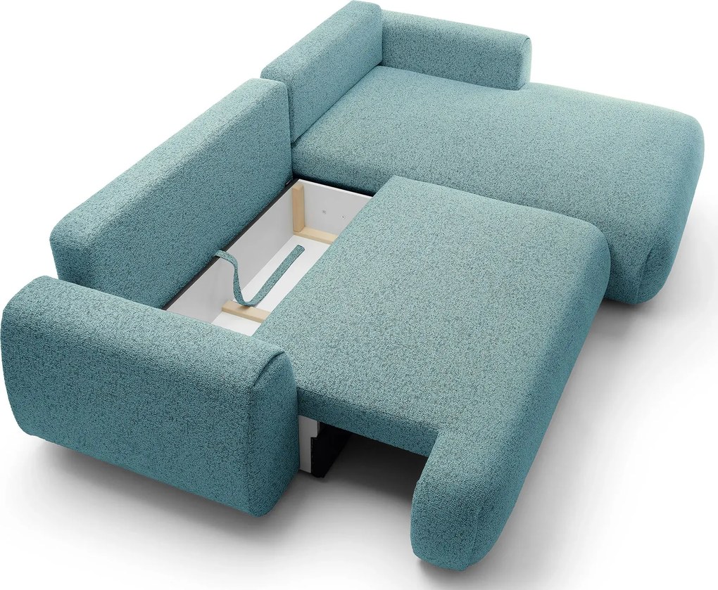 Szaroniebieski narożnik w stylu nowoczesnym T6-M07