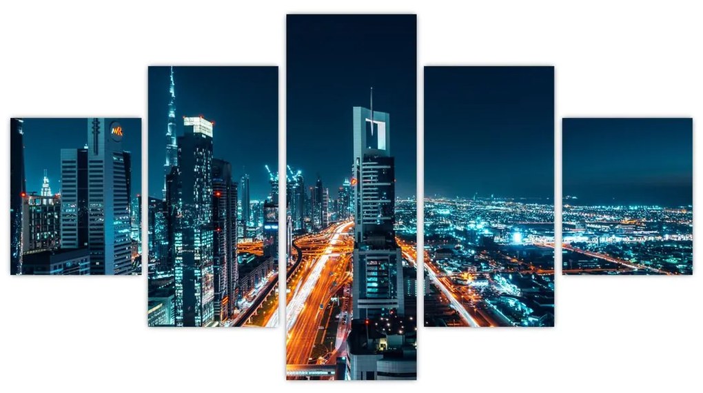 Obraz  - Noc w Dubaju (125x70 cm)