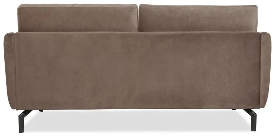 Brązowoszara sofa z aksamitnym obiciem Scandic Magic, szer. 190 cm