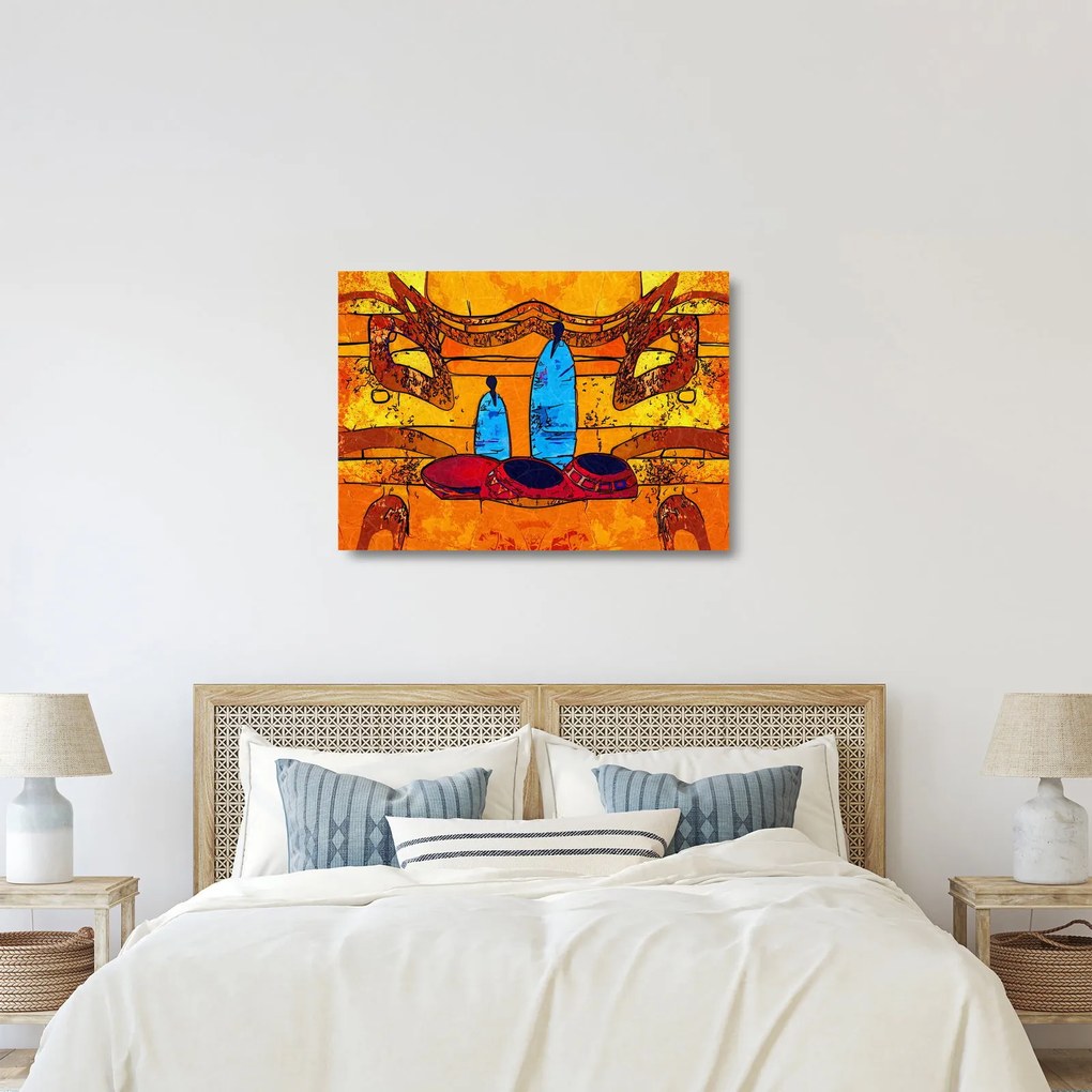 Obraz na szkle - Malarstwo starożytne (70x50 cm)