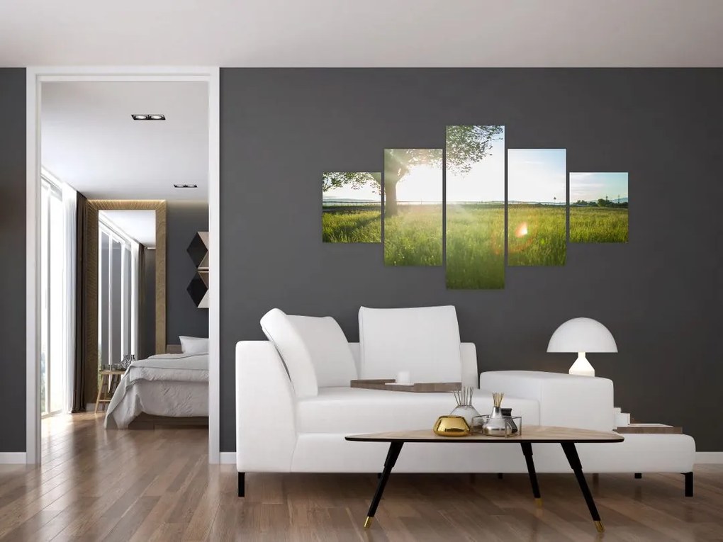 Obraz letniej łąki (125x70 cm)