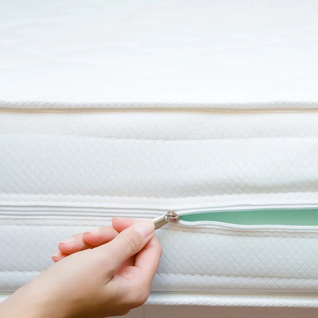 Łóżko młodzieżowe VIVO 2 90x200 zielone z tapicerowanym panelem i szufladą MKPOL