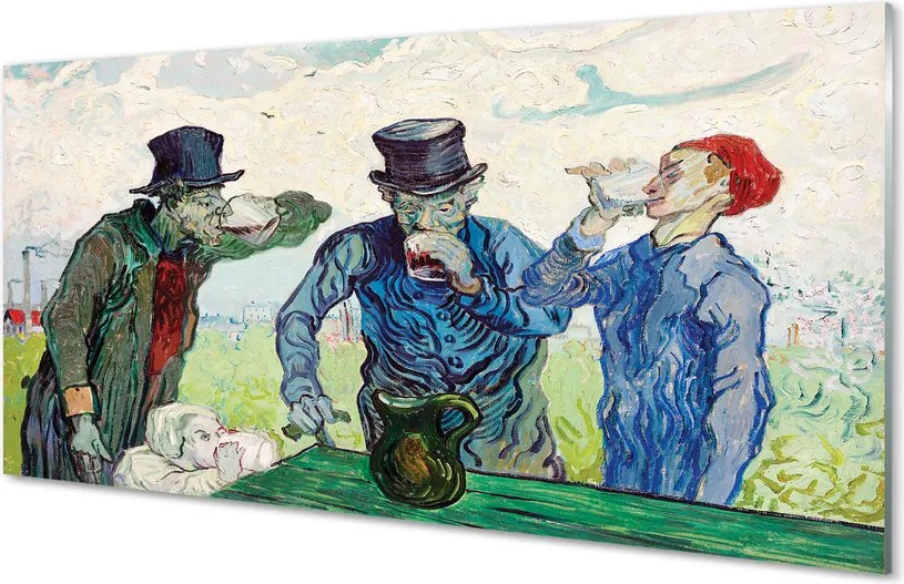 Szklany Panel Pijący - Vincent Van Gogh