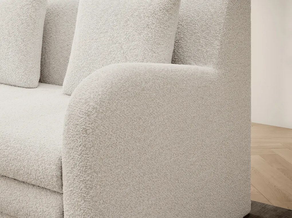 Rozkładana 2-osobowa sofa ARIO ROYAL, biała