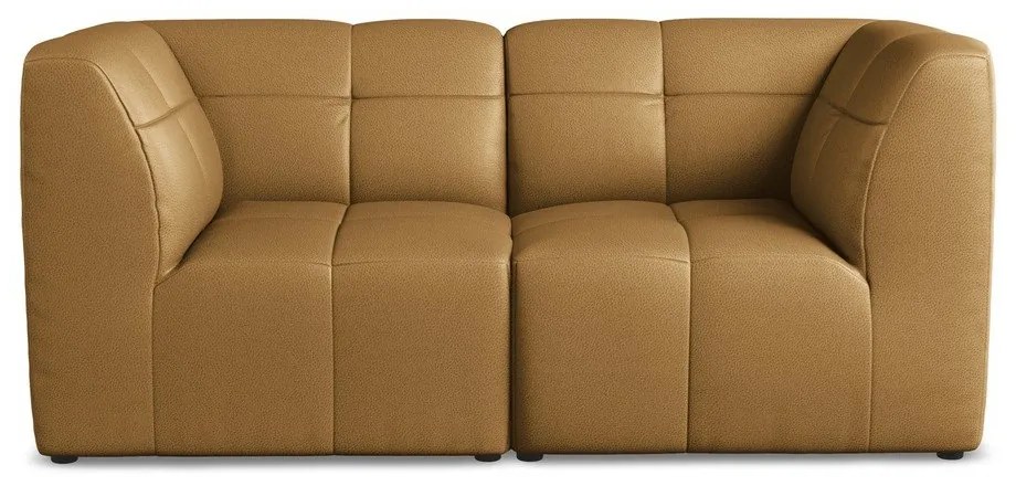 Brązowa sofa z imitacji skóry 180 cm Aloha – Makamii