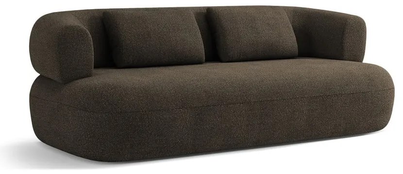 Brązowa sofa z materiału bouclé 178 cm Jenny – Micadoni Home