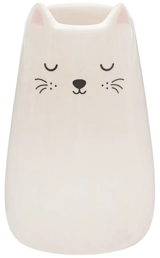 Kremowy wazon z dolomitu (wysokość 10,5 cm) Cat – Sass & Belle