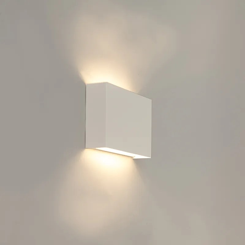 Zestaw 2 nowoczesnych lamp ściennych białych - Otan