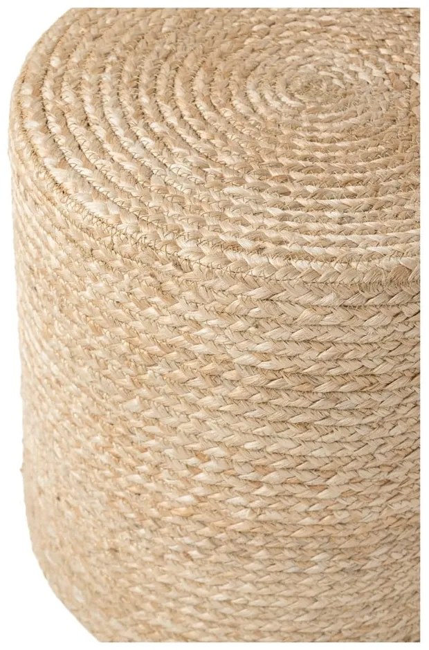 Puf w naturalnym kolorze Jutta Gold – Hanse Home