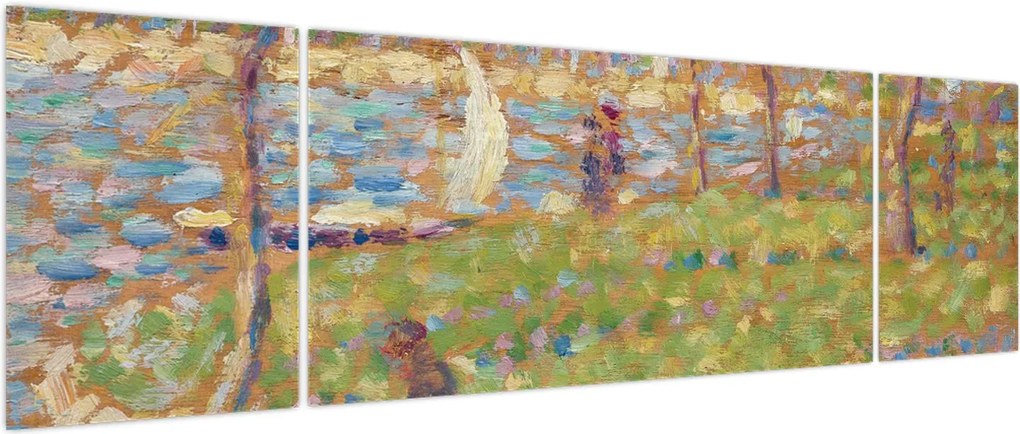Obraz - Georges Seurat, Study for "La Grande Jatte", reprodukcje (170x50 cm)