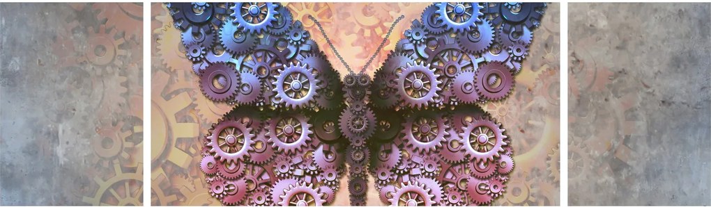 Obraz - Steampunk motyl (170x50 cm)