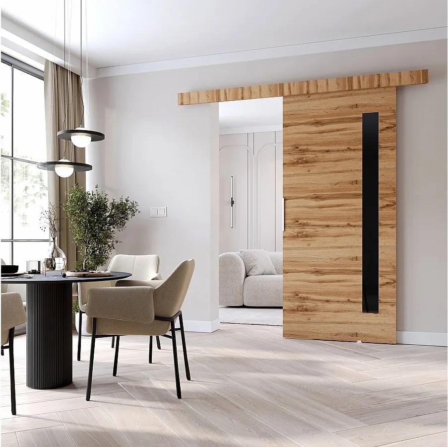 MINIO go for it, Drzwi przesuwne wewnętrzne CLEAN G 96 cm  w kolorze dąb wotan
