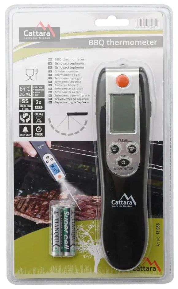 Cyfrowy termometr do grilla Cattara BBQ