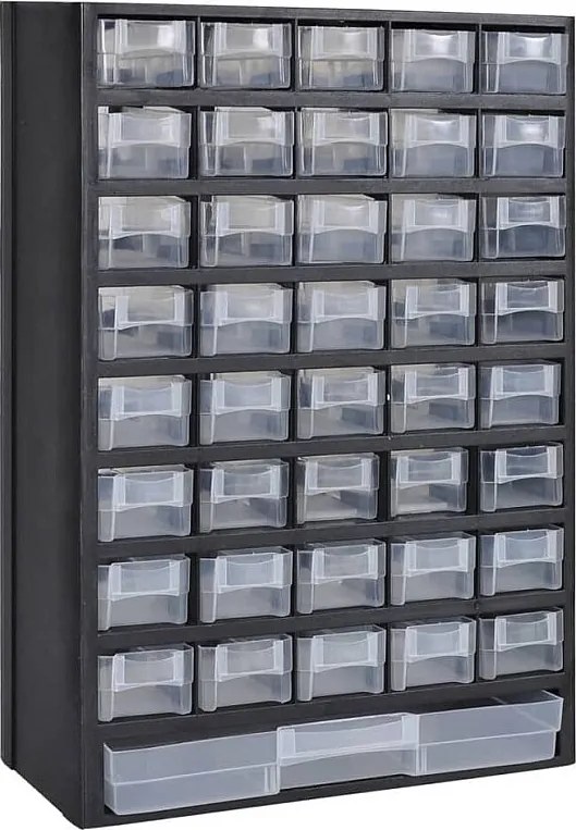 Szafka Narzędziowa z Plastiku z 41 Przeźroczystymi Szufladami