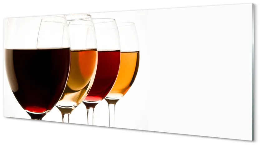 Szklany Panel Kieliszki wina