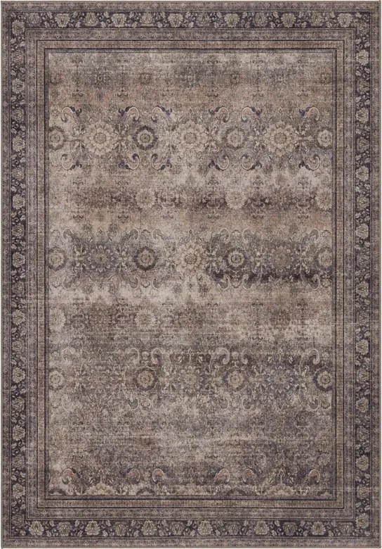 Dywan vintage INKA Oriental z Efektem Postarzenia Brązowy 280 cm x 370 cm