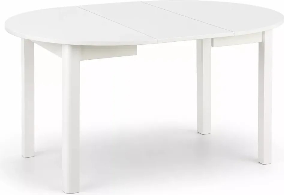 Stół okrągły rozkładany Zomme 102–142 cm MDF laminowany loft industrialny do jadalni i kuchni
