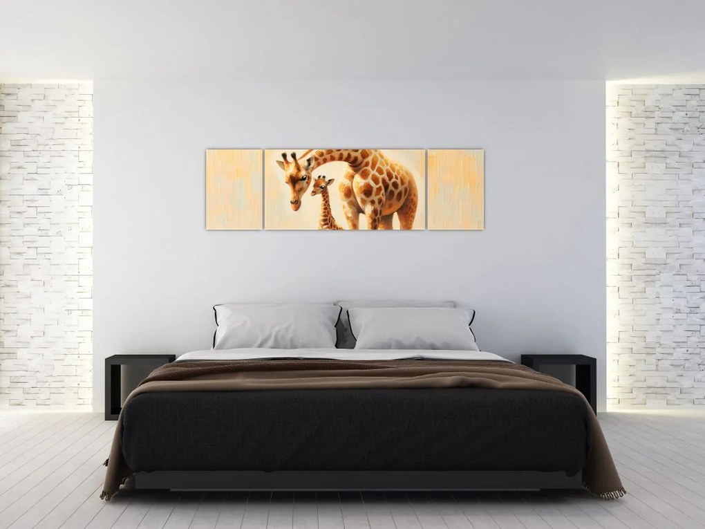 Obraz - Żyrafy (170x50 cm)