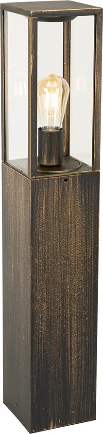 Stylowa lampa podłogowa ogrodowa antyczne złoto 80 cm IP44 - Charlois