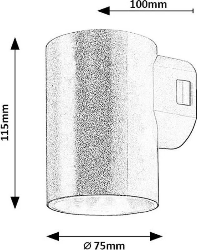 Rabalux 77161 zewnętrzna lampa ścienna LED Urfa, 9 W, IP65, biały, 11,5 cm