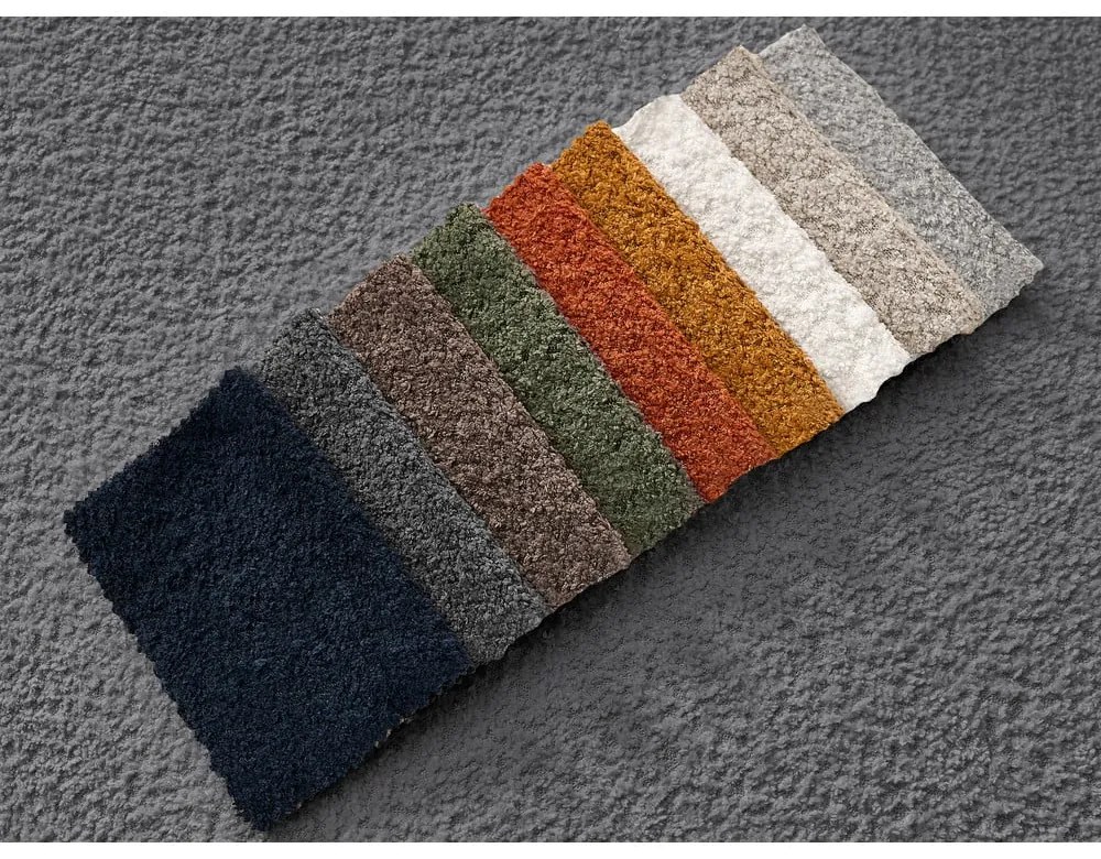 Ciemnoszara sofa z materiału bouclé 242 cm Giorgia – Bobochic Paris