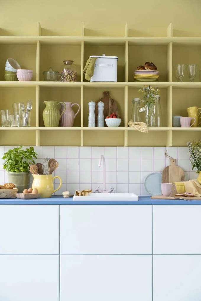 Żółta ceramiczna misa na ciasto MYNTE LEMONADE